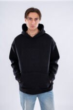 BASIC HOODIE  Black - Image 3