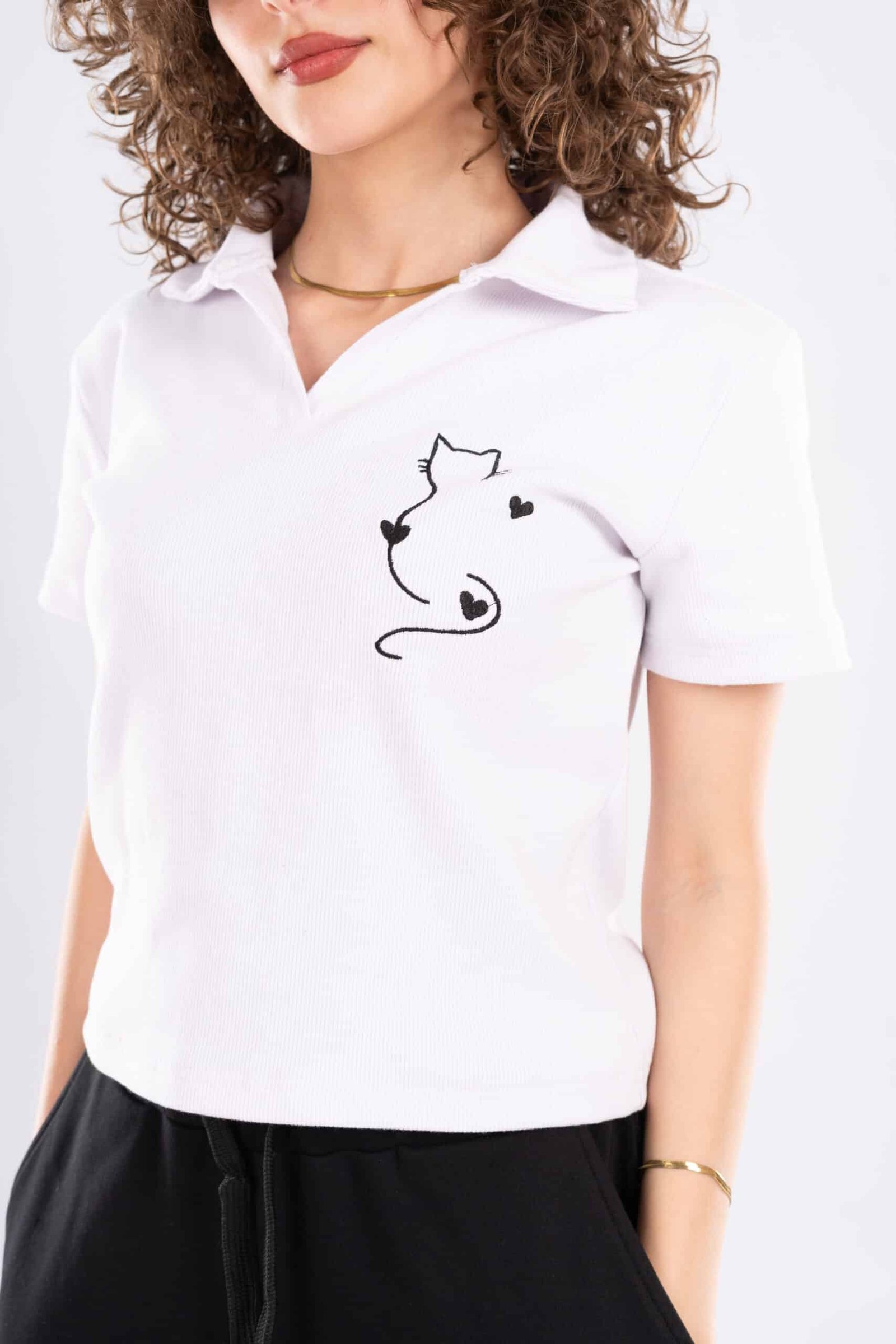 DSC00984 - Copy EMBROIDERY -Short Sleeve Polo caty - Image 1