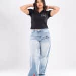 EMBROIDERY -Short Sleeve Polo smile