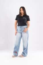 EMBROIDERY -Short Sleeve Polo smile - Image 3