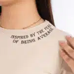 EMBROIDERY -INSPIRED Long Sleeve Round Neck Top