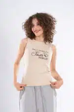 EMBROIDERY -SMILE -Sleeveless Top - Image 5