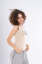 EMBROIDERY -SMILE -Sleeveless Top - Image 3