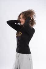 EMBROIDERY -princess Long Sleeve Round Neck Top - Image 5