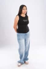 EMBROIDERY -MY SELF -Sleeveless Top - Image 5