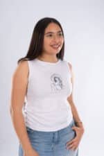 EMBROIDERY -princess -Sleeveless Top - Image 4