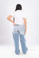 wideleg jeans with two pockets