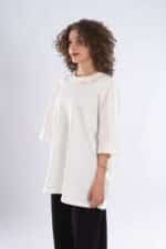 EMBROIDERY T-Shirt-BE HAPPY Oversized - Image 3