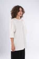 EMBROIDERY T-Shirt-BE HAPPY Oversized - Image 4