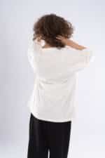 EMBROIDERY T-Shirt-BE HAPPY Oversized - Image 5