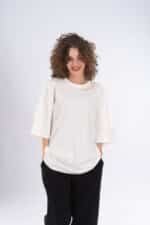 EMBROIDERY T-Shirt-BE HAPPY Oversized - Image 6